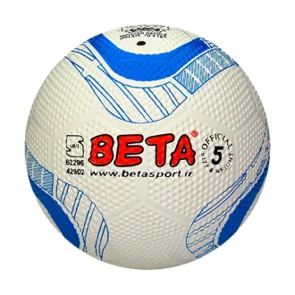 Beta dribble rubber soccer ball, size 5, blue color