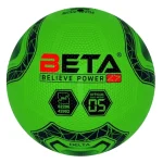 Beta dribble rubber soccer ball, size 5, green color