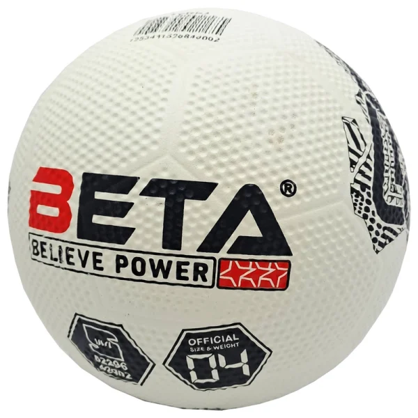 beta dribble rubber soccer ball, size 4, white color